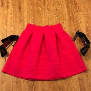 Banded High Waisted Skirt